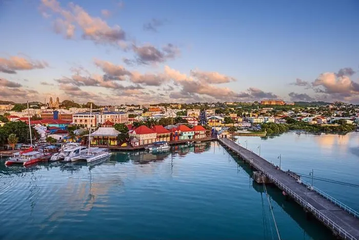 Framed Print : St. John's, Antigua overlooking Redcliffe Quay at dusk Framed Print : St. John's, Antigua overlooking Redcliffe Quay at dusk