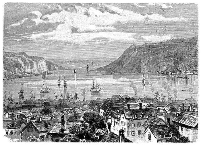 Framed Print : St. Johns on Newfoundland, anonym 1897 Framed Print : St. Johns on Newfoundland, anonym 1897