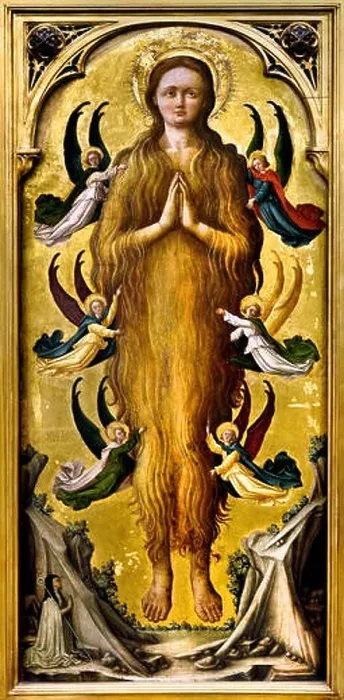 Framed Print : St. Mary Magdalene was raised by angels by Anonio Vivarini 1418 - 1484 Venice painter Italy Italian15th Century Framed Print : St. Mary Magdalene was raised by angels by Anonio Vivarini 1418 - 1484 Venice painter Italy Italian15th Century