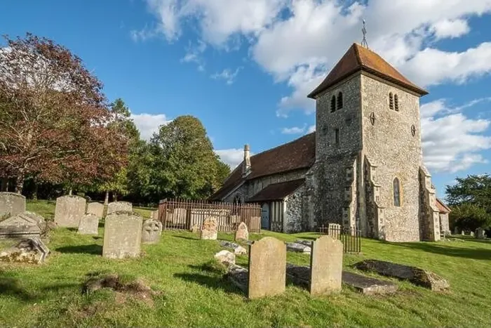 Framed Print : St Mary's Church, a village church in Aldworh Framed Print : St Mary's Church, a village church in Aldworh