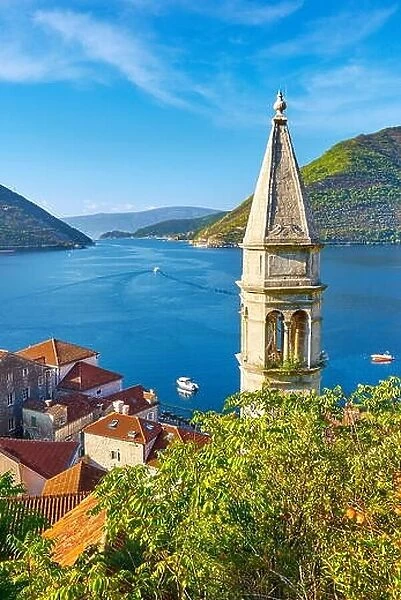 St. Nicholas belltower, Perast, Kotor Bay, Montenegro