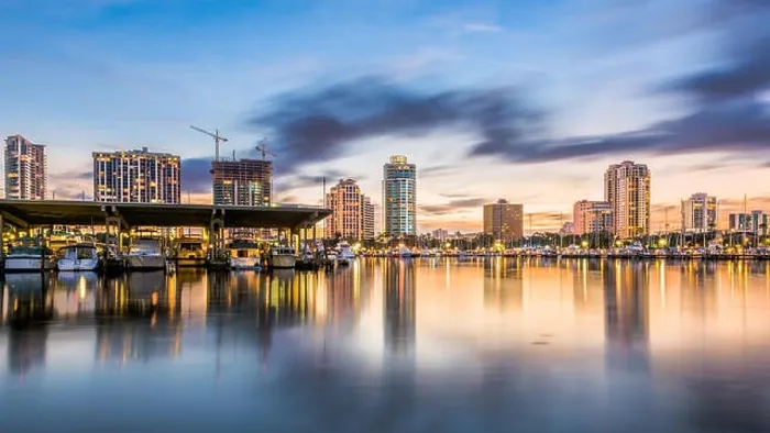 Framed Print : St. Petersburg, Florida, USA downtown skyline Framed Print : St. Petersburg, Florida, USA downtown skyline
