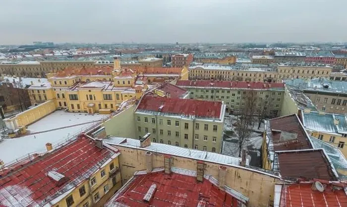 Framed Print : St. Petersburg in winter, view from above. Shot on a drone Framed Print : St. Petersburg in winter, view from above. Shot on a drone