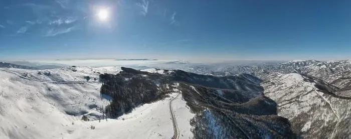 Framed Print : Stara Planina Babin Zub mountain in serbia covered with snow with road in winter day panorama tourist destination Framed Print : Stara Planina Babin Zub mountain in serbia covered with snow with road in winter day panorama tourist destination