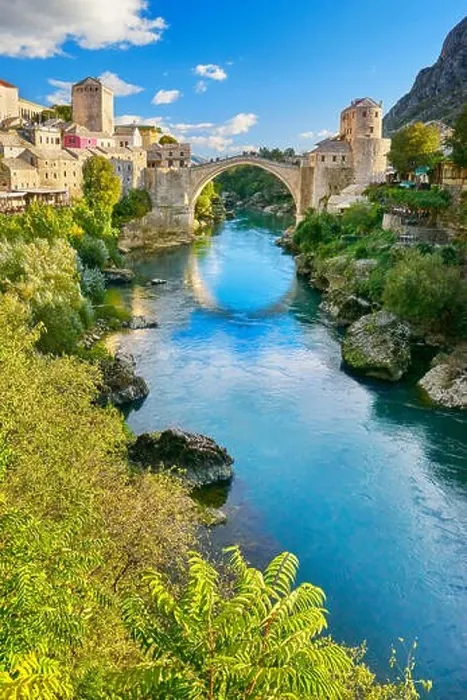 Framed Print : Stari Most or Old Bridge, Neretva River, Mostar, Bosnia and Herzegovina Framed Print : Stari Most or Old Bridge, Neretva River, Mostar, Bosnia and Herzegovina