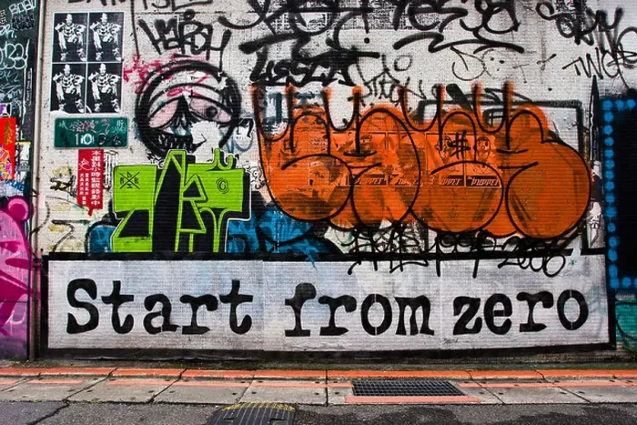 Framed Print : Start from zero graffiti street art Ximending Taipei Taiwan Republic of China (ROC) Framed Print : Start from zero graffiti street art Ximending Taipei Taiwan Republic of China (ROC)