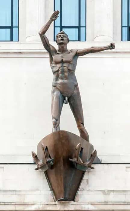 Framed Print : The statue on Lewis department store by Jacob Epstein is officially Liverpool Resurgent Framed Print : The statue on Lewis department store by Jacob Epstein is officially Liverpool Resurgent