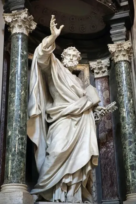Framed Print : Statue of Saint Peter in the Basilica of Saint John Lateran church in Rome Italy Framed Print : Statue of Saint Peter in the Basilica of Saint John Lateran church in Rome Italy