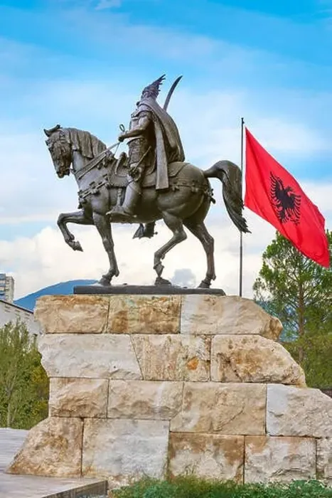Framed Print : Statue of Skanderbeg, Skanderbeg Square, Tirana, Albania Framed Print : Statue of Skanderbeg, Skanderbeg Square, Tirana, Albania