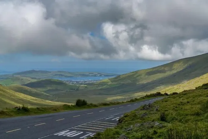 Framed Print : The steep and winding mountain road leading to the top of Connor Pass on the Dingle Peninsula Framed Print : The steep and winding mountain road leading to the top of Connor Pass on the Dingle Peninsula