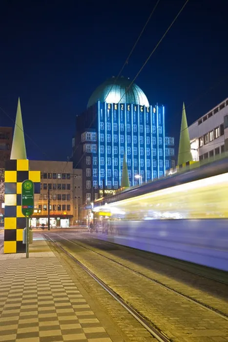 Framed Print : STEINTOR STATION, TRAM, ART PROJECT BUSSTOP, ANZEIGER HOCHHAUS HIGH RISE, HANOVER, LOWER SAXONY, GERMANY Framed Print : STEINTOR STATION, TRAM, ART PROJECT BUSSTOP, ANZEIGER HOCHHAUS HIGH RISE, HANOVER, LOWER SAXONY, GERMANY