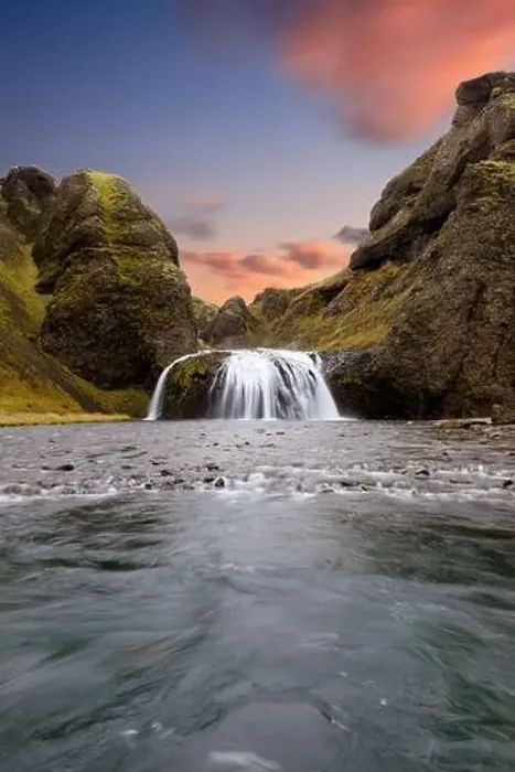 Framed Print : Stjornarfoss waterfall near Kirkjubæjarklaustur - Kleifar, or simply Klaustur, Iceland Framed Print : Stjornarfoss waterfall near Kirkjubæjarklaustur - Kleifar, or simply Klaustur, Iceland