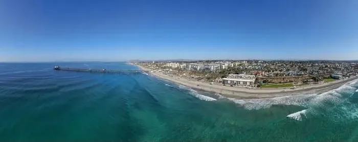 Framed Print : stock drone images of oceanside and carlsbad california Framed Print : stock drone images of oceanside and carlsbad california