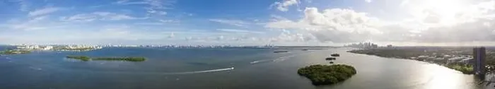 Framed Print : Stock panorama photo Miami Biscayne Bay Framed Print : Stock panorama photo Miami Biscayne Bay