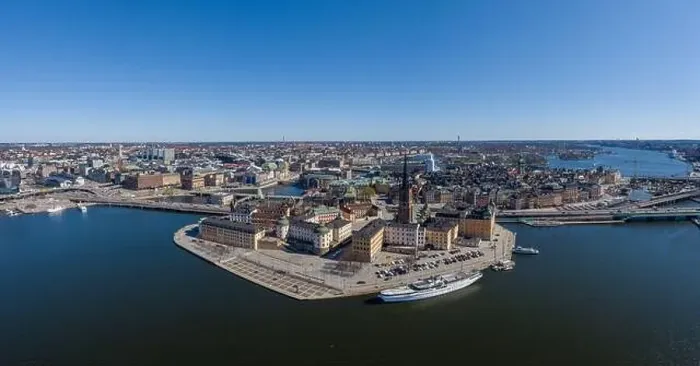 Framed Print : Stockholm Cityscape with Beautiful Old Town Architecture. Sweden. Drone Point of View Framed Print : Stockholm Cityscape with Beautiful Old Town Architecture. Sweden. Drone Point of View