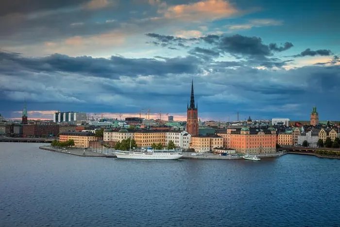 Framed Print : Stockholm. Image of Stockholm, Sweden during twilight blue hour Framed Print : Stockholm. Image of Stockholm, Sweden during twilight blue hour