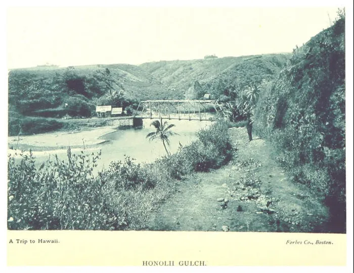 Framed Print : STODDARD(1892) pg67 Honolii Gulch Framed Print : STODDARD(1892) pg67 Honolii Gulch