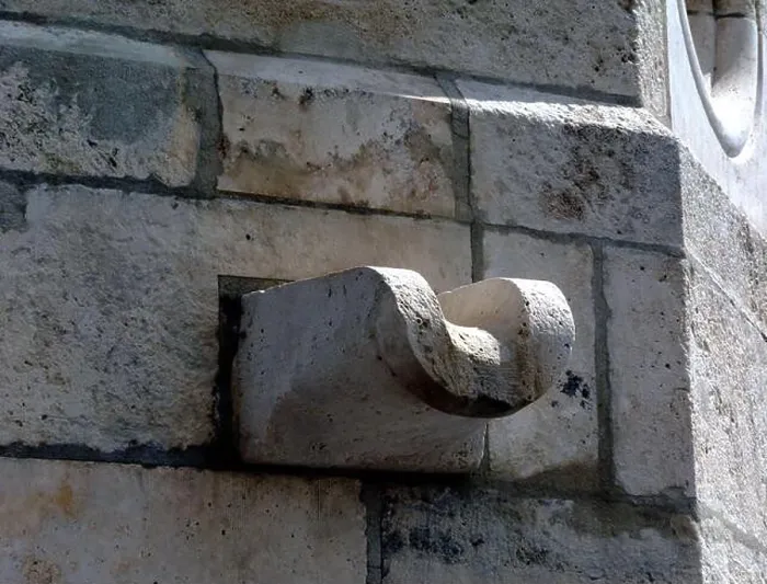 Framed Print : stone scupper drain in historic turret wall in Budapest Framed Print : stone scupper drain in historic turret wall in Budapest