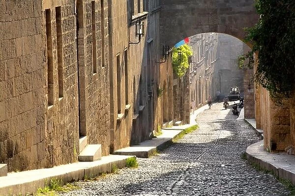 Street of Knights in Rhodes town, Dodecanese Islands, Greece
