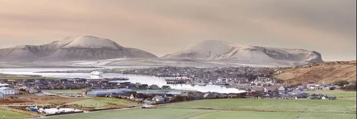 Framed Print : Stromness with Isle of Hoy beyond, Orkney Isles Framed Print : Stromness with Isle of Hoy beyond, Orkney Isles