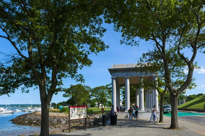 Framed Print : Structure housing the Plymouth Rock, Pilgrim Memorial State Park, Plymouth, Massachusetts, USA Framed Print : Structure housing the Plymouth Rock, Pilgrim Memorial State Park, Plymouth, Massachusetts, USA