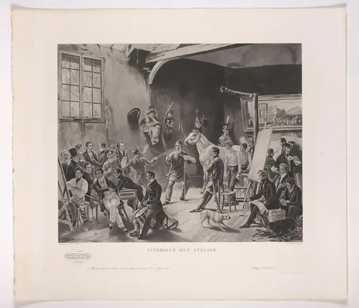 Framed Print : The Studio of Horace Vernet (Intérieur d'un Atelier) Framed Print : The Studio of Horace Vernet (Intérieur d'un Atelier)