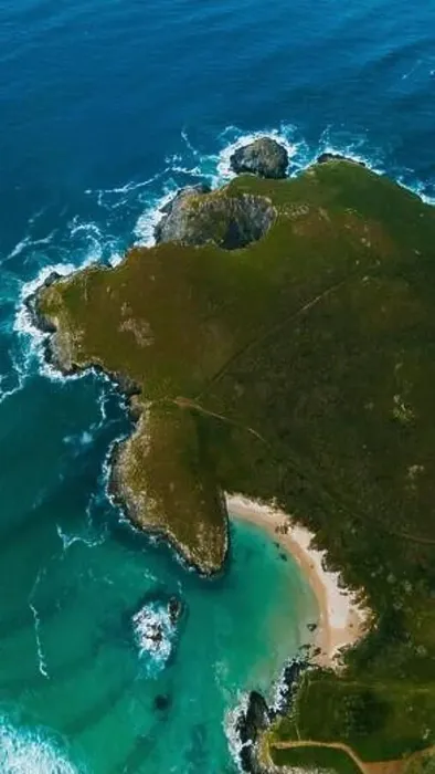 Framed Print : Stunning drone capture of a rugged coastline in Galicia Framed Print : Stunning drone capture of a rugged coastline in Galicia