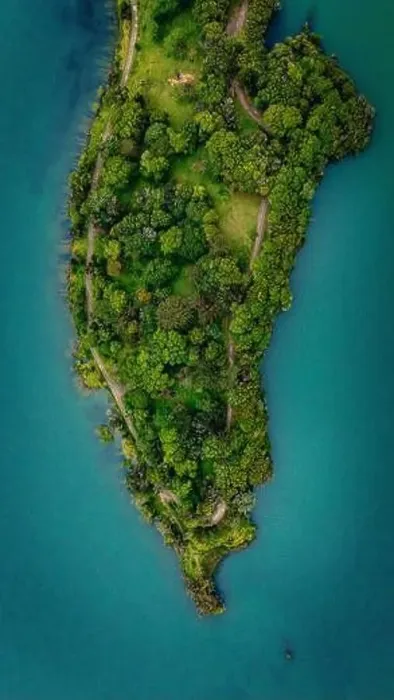 Framed Print : Stunning drone shot capturing the lush Framed Print : Stunning drone shot capturing the lush