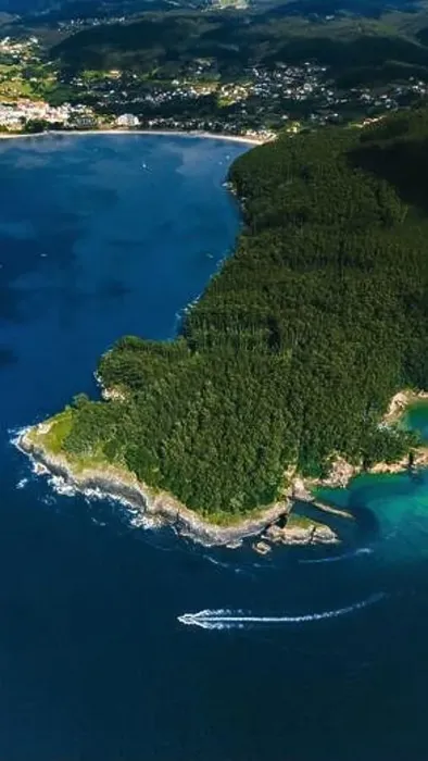 Framed Print : Stunning drone shot capturing the vibrant landscapes of Galicia Framed Print : Stunning drone shot capturing the vibrant landscapes of Galicia