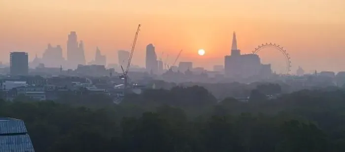 Framed Print : Stunning Sunrise over the city of London Framed Print : Stunning Sunrise over the city of London