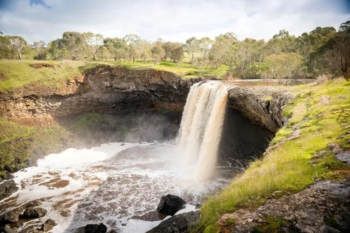 Framed Print : Stunning Wannon Falls waterfall in the Grampians region of Victoria, Australia Framed Print : Stunning Wannon Falls waterfall in the Grampians region of Victoria, Australia