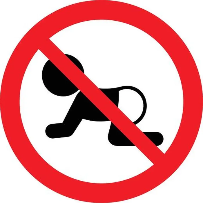 Framed Print : Not suitable for babies, not for baby, prohibition sign, vector illustration Framed Print : Not suitable for babies, not for baby, prohibition sign, vector illustration