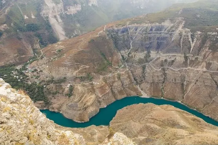 Framed Print : The Sulak Canyon is one of the deepest canyons in the world and the deepest in Europe Framed Print : The Sulak Canyon is one of the deepest canyons in the world and the deepest in Europe