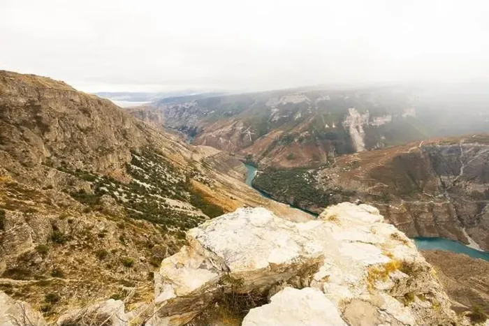 Framed Print : The Sulak Canyon is one of the deepest canyons in the world and the deepest in Europe
