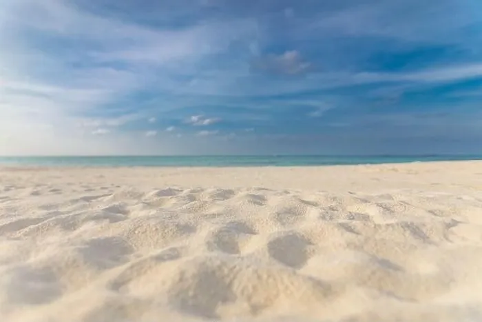 Framed Print : Summer beach background. Sand and sea and sky. Empty tropical beach background. Horizon with sky and white sand Framed Print : Summer beach background. Sand and sea and sky. Empty tropical beach background. Horizon with sky and white sand