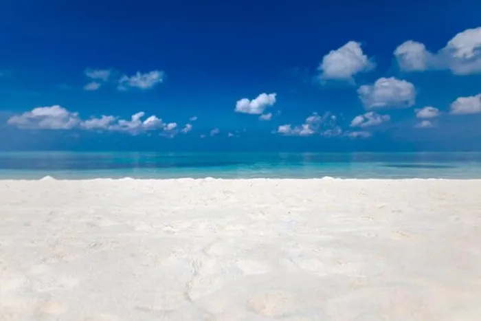 Framed Print : Summer beach background. Sand and sea and sky. Empty tropical beach background. Horizon with sky and white sand Framed Print : Summer beach background. Sand and sea and sky. Empty tropical beach background. Horizon with sky and white sand