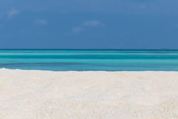 Framed Print : Summer beach background. Sand and sea and sky. Empty tropical beach background. Horizon with sky and white sand Framed Print : Summer beach background. Sand and sea and sky. Empty tropical beach background. Horizon with sky and white sand