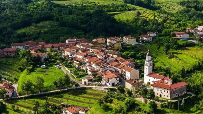 Framed Print : Summer Drone View of Vipava Valley's Rolling Hills and Vineyards Framed Print : Summer Drone View of Vipava Valley's Rolling Hills and Vineyards