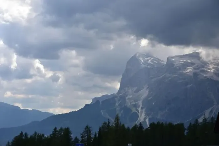 Framed Print : A summer storm is about to hit the Tofane group of Cortina D'Ampezzo Framed Print : A summer storm is about to hit the Tofane group of Cortina D'Ampezzo