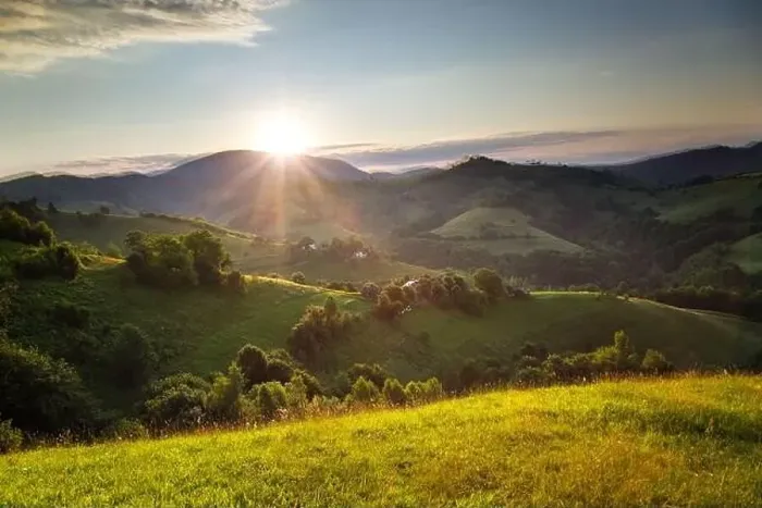 Framed Print : Summer sunrise in the Transylvanian village. Aerial foggy landscape in Transylvania, at sunrise Framed Print : Summer sunrise in the Transylvanian village. Aerial foggy landscape in Transylvania, at sunrise