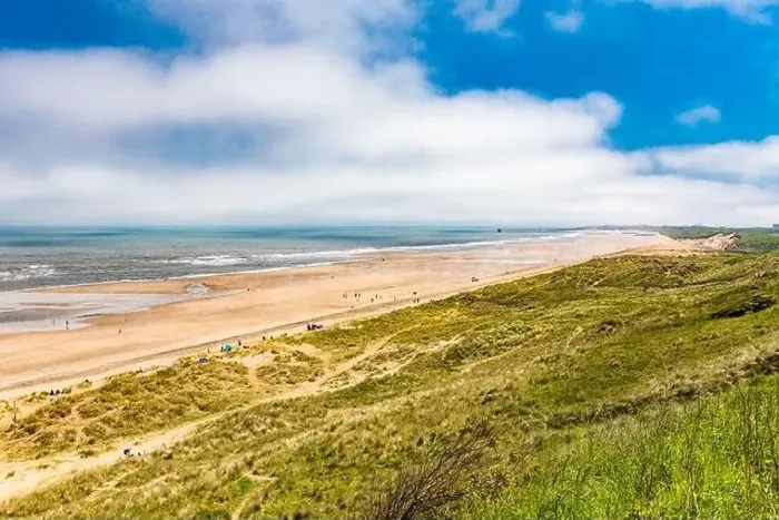 Framed Print : Sunny Cliffs and beach at Blackhall Rocks and Cromdon Dene Beach Framed Print : Sunny Cliffs and beach at Blackhall Rocks and Cromdon Dene Beach