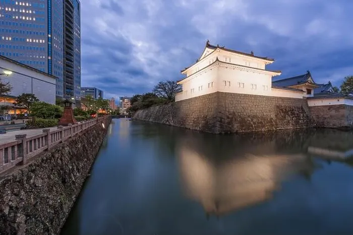 Framed Print : Sunpu Castle, Shizuoka, Japan at twilight Framed Print : Sunpu Castle, Shizuoka, Japan at twilight