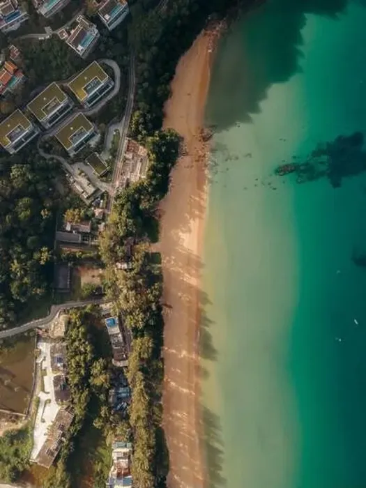 Framed Print : Sunrise Aerial shot in Kamala Beach, Phuket, Thailand, Southeast Asia Framed Print : Sunrise Aerial shot in Kamala Beach, Phuket, Thailand, Southeast Asia