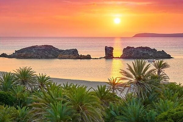 Sunrise at Crete Island - Vai Beach, Greece