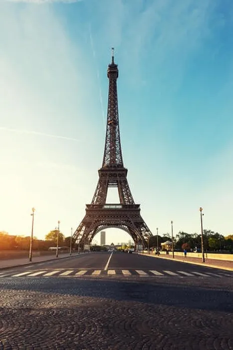 Framed Print : Sunrise in Eiffel Tower in Paris, France. Eiffel Tower is famous place in Paris, France Framed Print : Sunrise in Eiffel Tower in Paris, France. Eiffel Tower is famous place in Paris, France