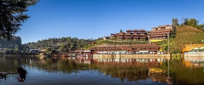 Framed Print : Sunrise with fog over Ban Rak thai, chinese village near a lake in Mae Hong Son, Thailand Framed Print : Sunrise with fog over Ban Rak thai, chinese village near a lake in Mae Hong Son, Thailand