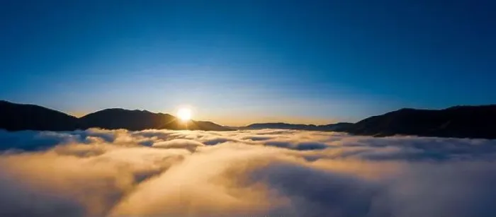 Framed Print : Sunrise over mountain hils covered with gray mist. Aerial panoramic drone shot Framed Print : Sunrise over mountain hils covered with gray mist. Aerial panoramic drone shot