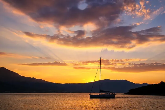 Framed Print : Sunrise over Peljesac Peninsula and Peljeski Strait seen from Korcula, Croatia Framed Print : Sunrise over Peljesac Peninsula and Peljeski Strait seen from Korcula, Croatia