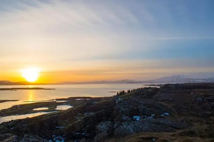 Framed Print : Sunrise over Pingvellir, also spelled Thingvellir Framed Print : Sunrise over Pingvellir, also spelled Thingvellir