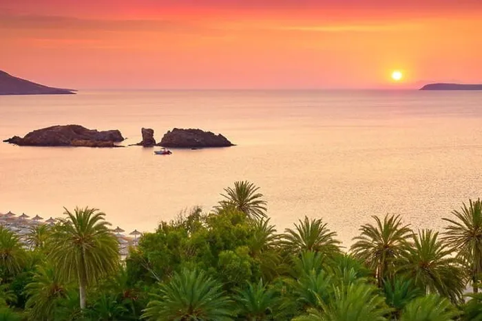 Framed Print : Sunrise at Vai Beach, Crete Island, Greece Framed Print : Sunrise at Vai Beach, Crete Island, Greece